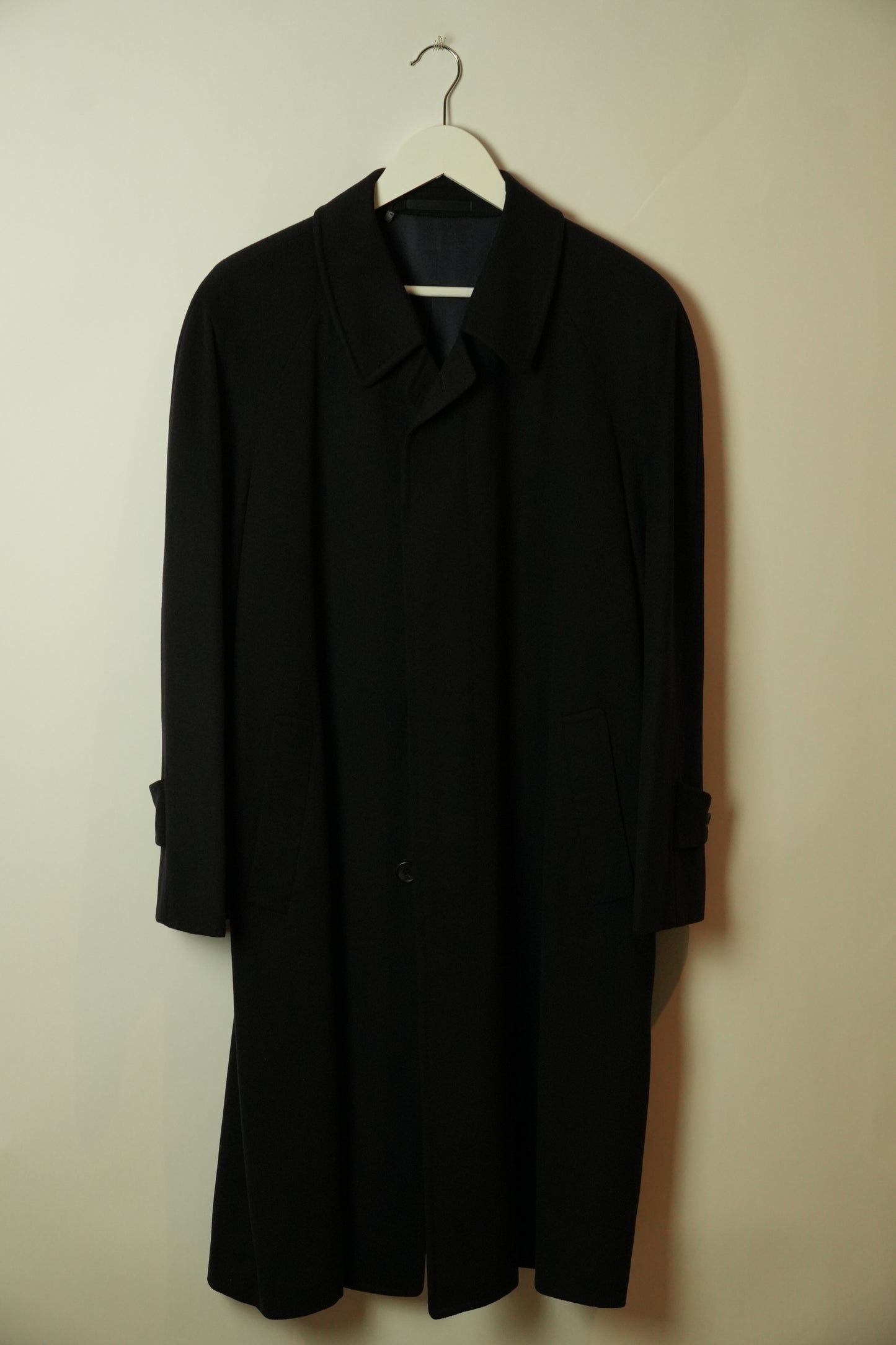 Nina Ricci Mens Black Cashmere Wool Coat