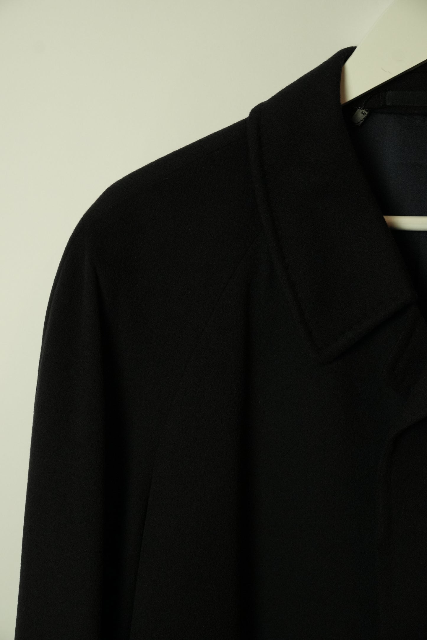 Nina Ricci Mens Black Cashmere Wool Coat