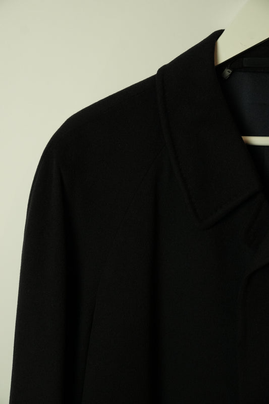 Nina Ricci Mens Black Cashmere Wool Coat