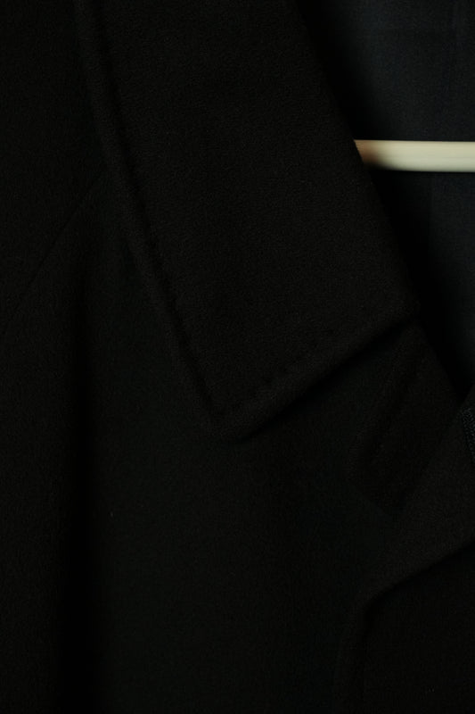 Nina Ricci Mens Black Cashmere Wool Coat