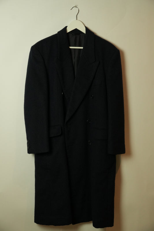 Pierre Balmain Long Coat 100% Alpaca Double Breasted