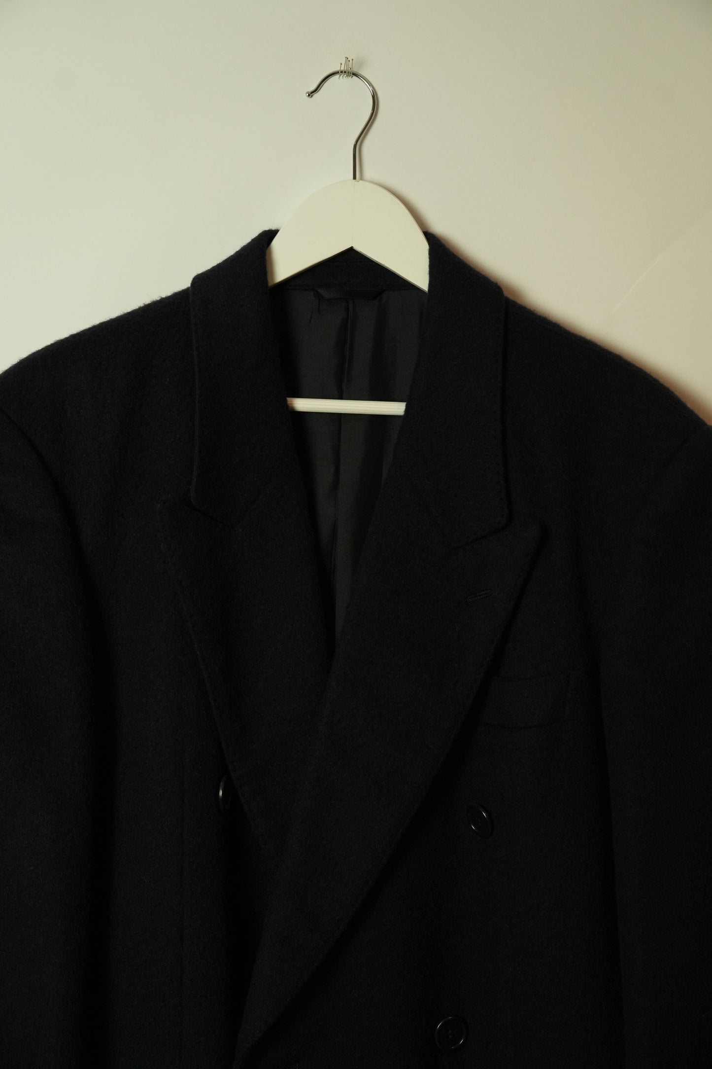 Pierre Balmain Long Coat 100% Alpaca Double Breasted