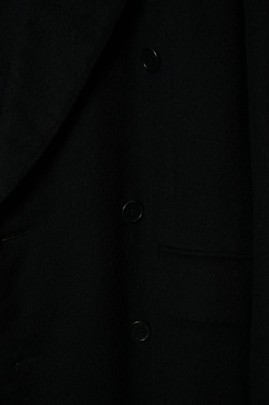 Pierre Balmain Long Coat 100% Alpaca Double Breasted