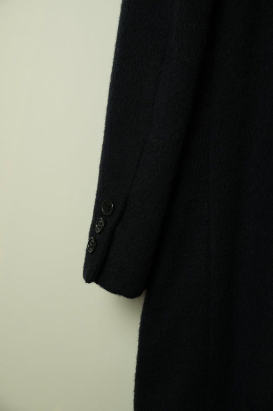 Pierre Balmain Long Coat 100% Alpaca Double Breasted