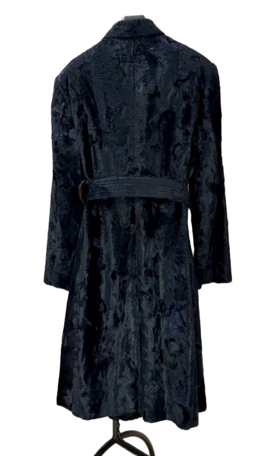 Jean Paul Gaultier Belted Button Down Fur Coat