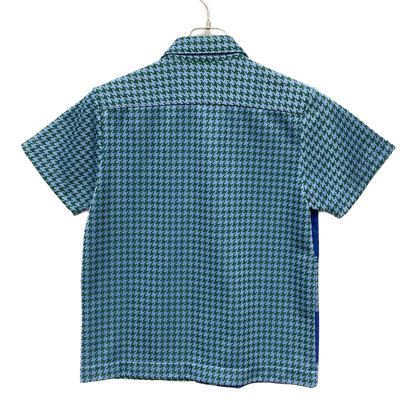 COMME des GARCONS Homme Plus houndstooth dot print bowling shirt