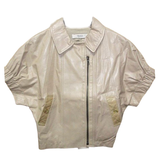 Prada SS Bomber Light Pink Cropped Jacket