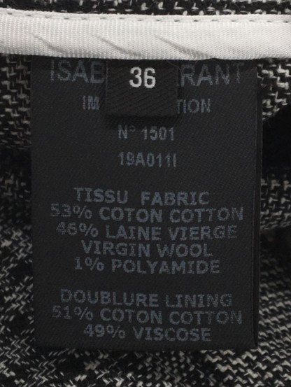 Isabel Marant Checkered Drape Assymetrical Skirt