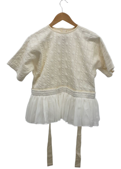 Tao COMME des GARCONS SS Knit sweater w detachable Tulle skirt