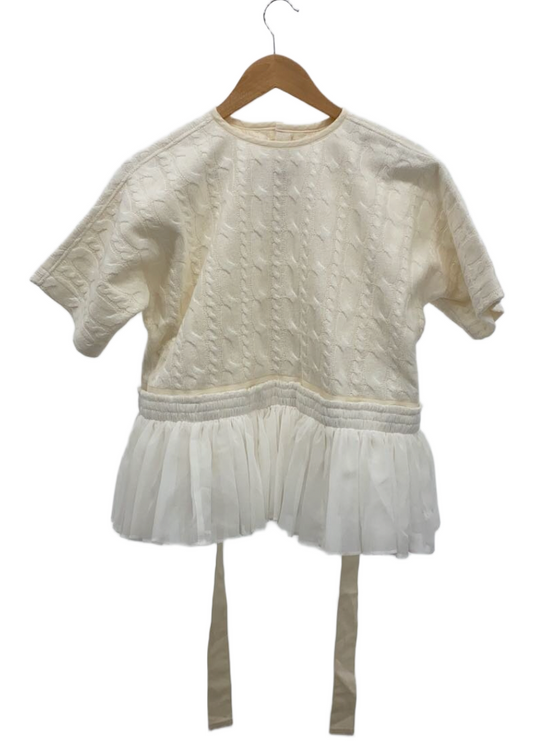 Tao COMME des GARCONS SS Knit sweater w detachable Tulle skirt