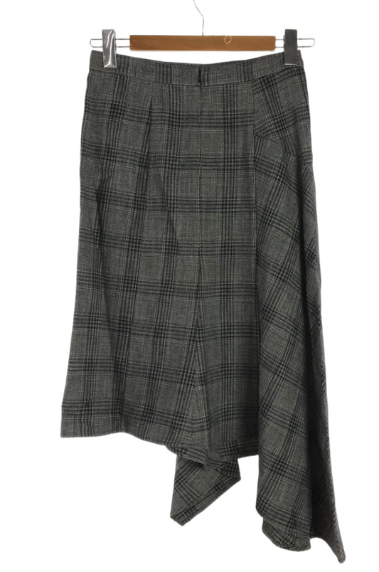 Isabel Marant Checkered Drape Assymetrical Skirt