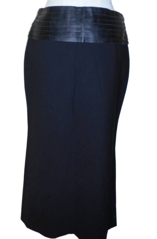 Gianfranco Mermaid Leather Waist Skirt