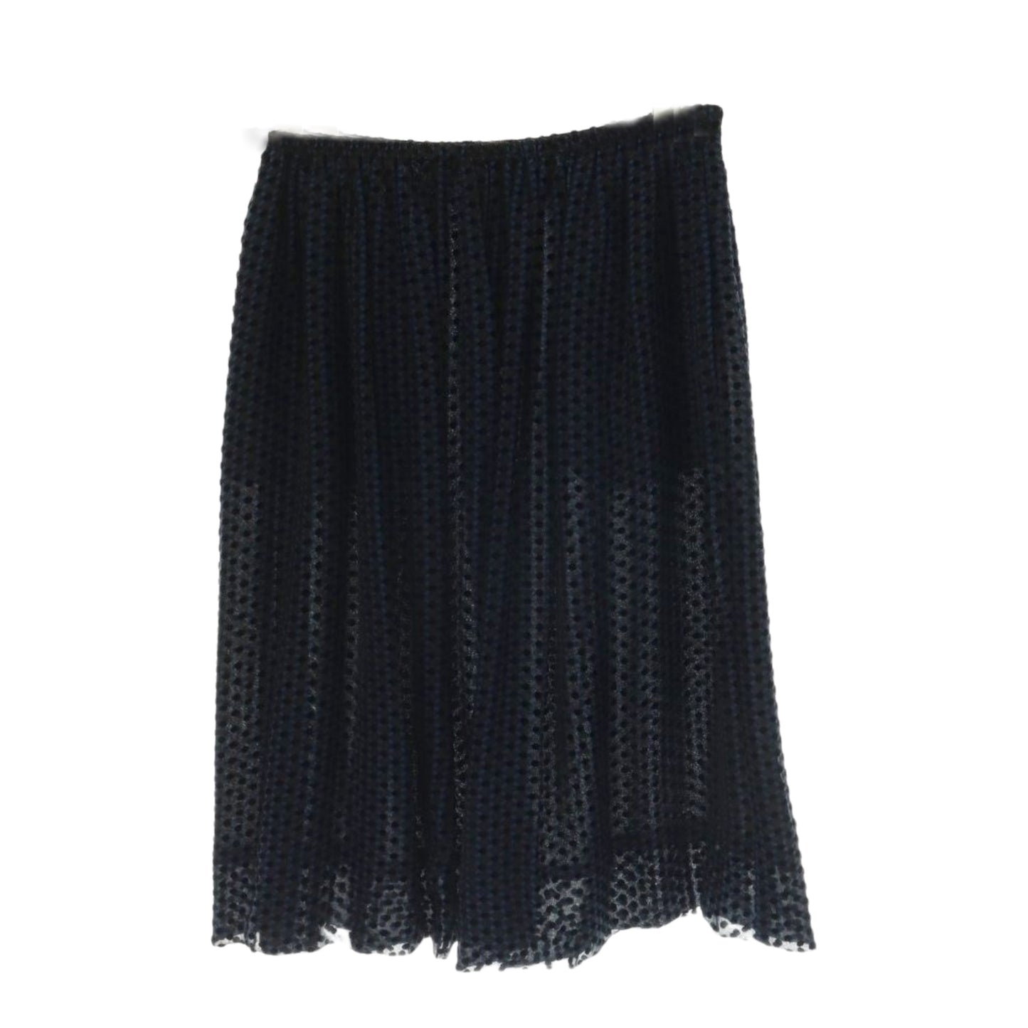 Emporio Armani Flocked Dot Sheer Blouse Skirt Suit Set