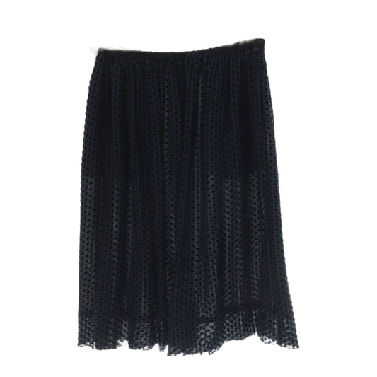 Emporio Armani Flocked Dot Sheer Blouse Skirt Suit Set