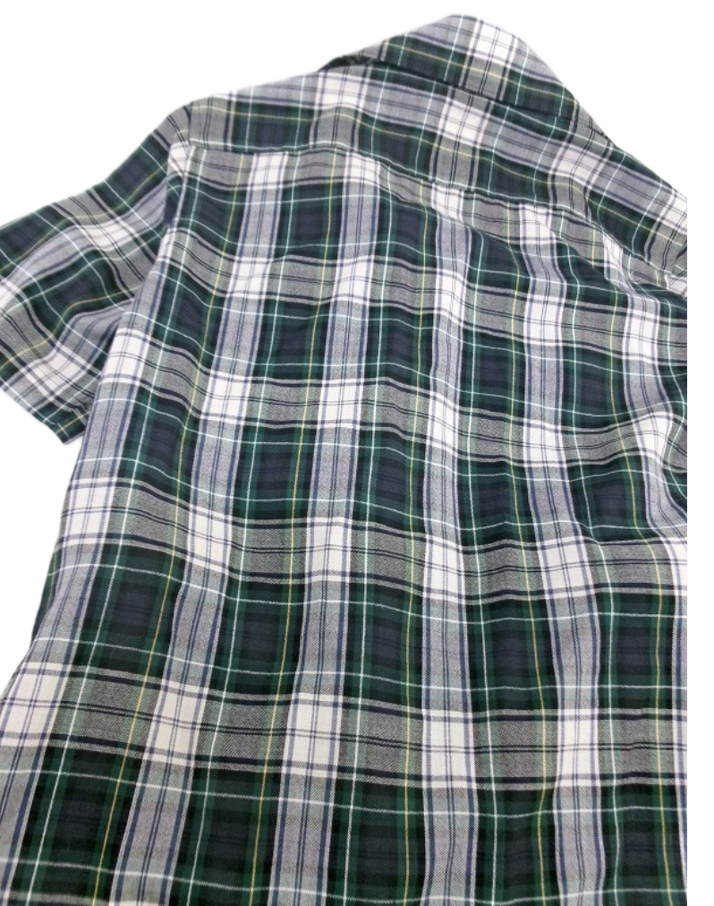 Tricot Comme des Garcons Plaid Ruffle Shirt AD2004