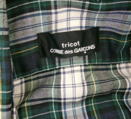 Tricot Comme des Garcons Plaid Ruffle Shirt AD2004