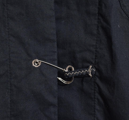 Marithe Francois Girbaud safety pin lace-up design shirt