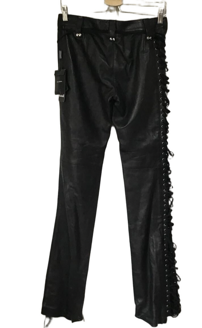 Dolce & Gabbana Leather Cargo Bondage Pants BNWT