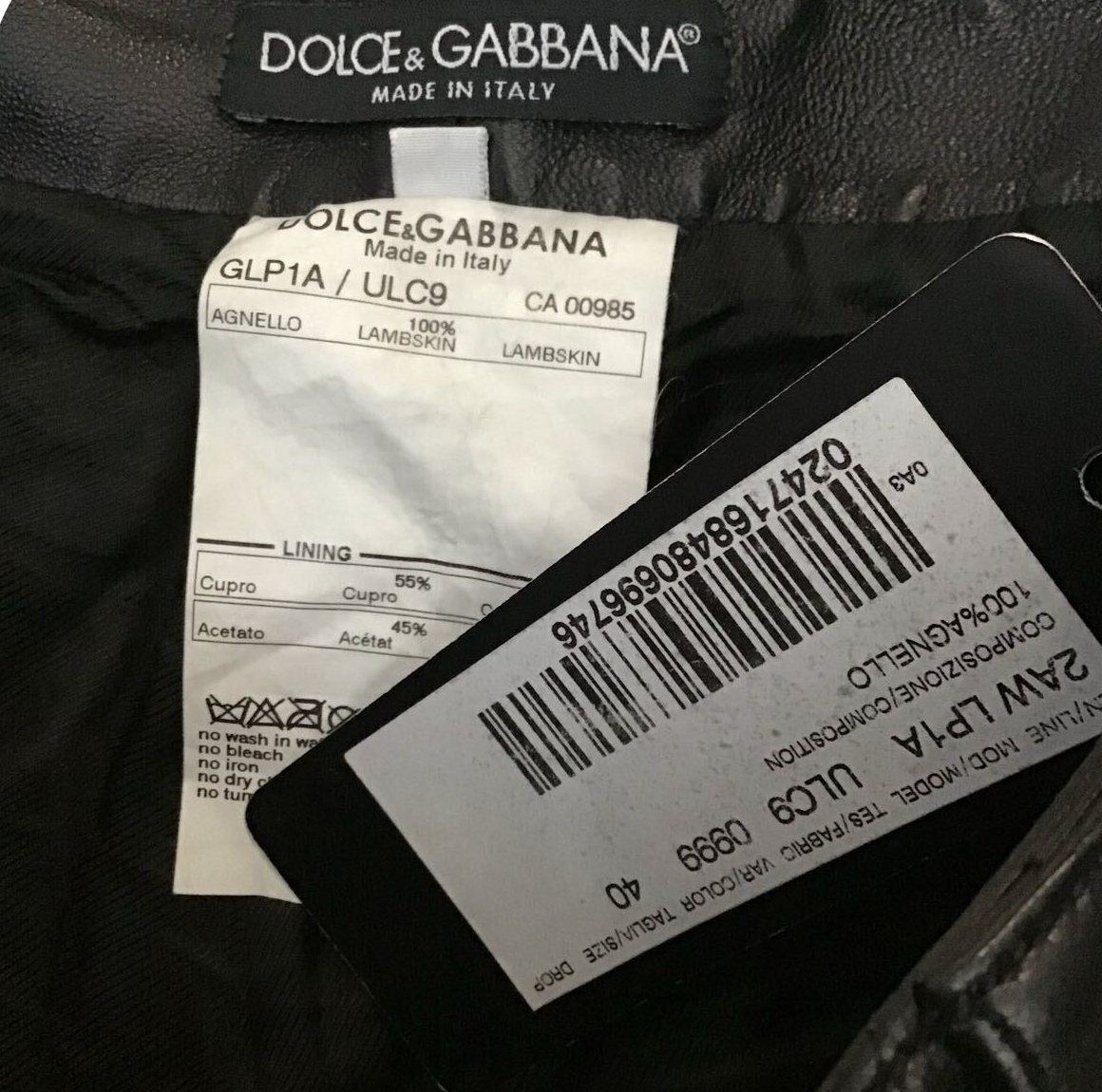 Dolce & Gabbana Leather Cargo Bondage Pants BNWT