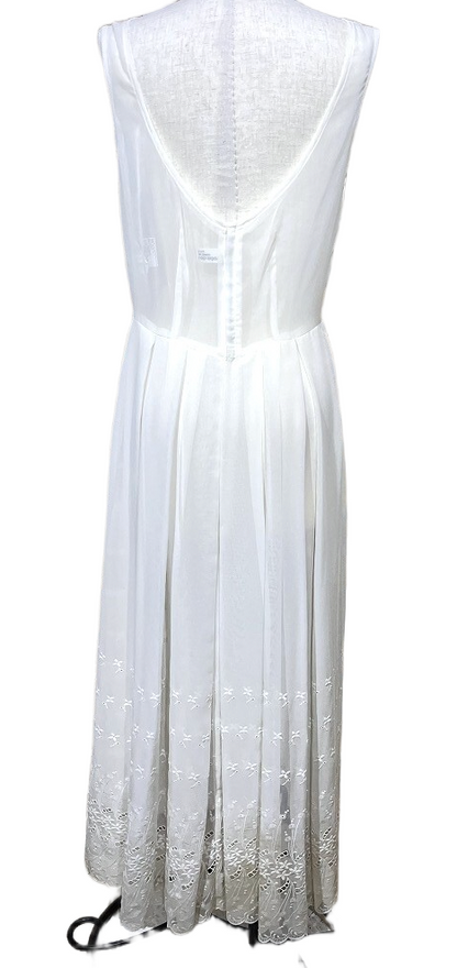 Robe de Chambre Comme des Garcons Sless Lace Embroidery Sheer Dress AD1998
