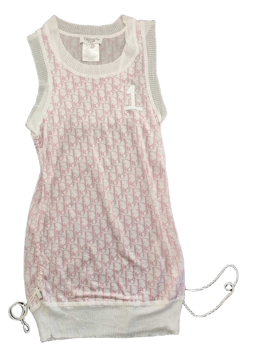 Christian Dior John Galliano Trotter Tie Hem Vest
