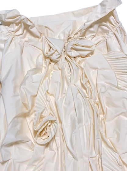 Ermanno Scervino Ruffled Gathered Vest Sz 40