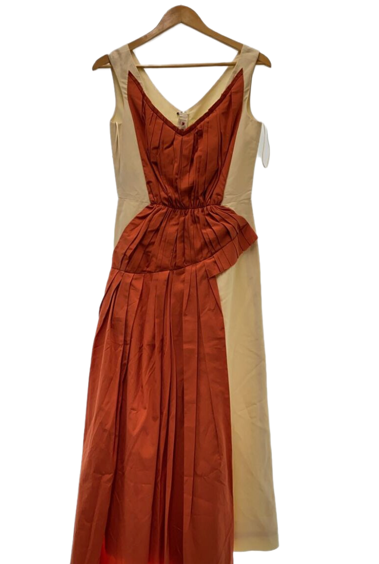 Marni BNWT Sless Pleated Silk Dress On Top Dress