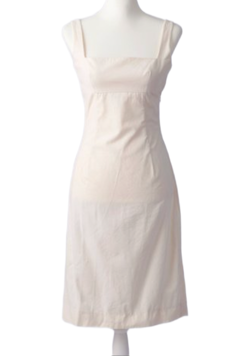 Givenchy Square Sless Neck w Pleated Back Dress
