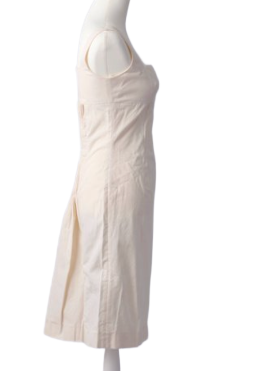 Givenchy Square Sless Neck w Pleated Back Dress