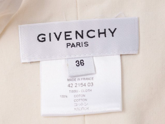 Givenchy Square Sless Neck w Pleated Back Dress