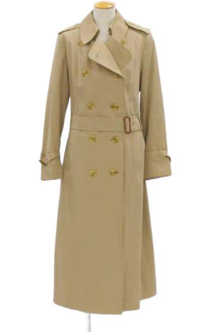 Burberry Womens Long Trench Coat w Belt