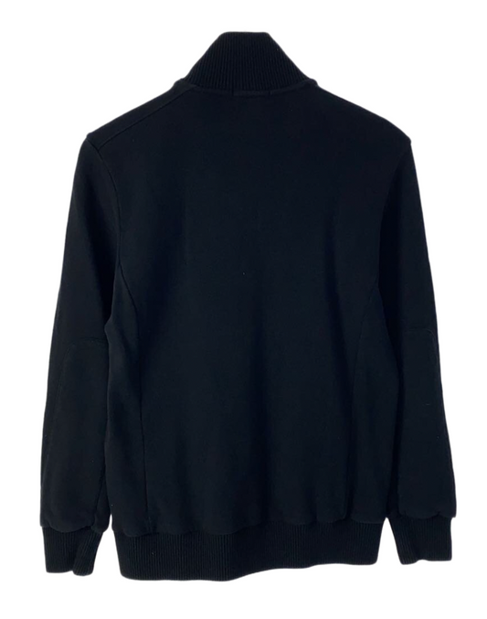 Burberry Black Label Cotton Knit Zip Track Jacket w Pockets