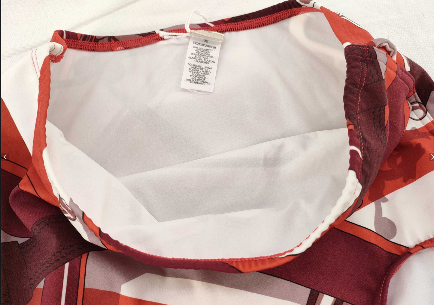 Hermes BNWT Chain Print High Waist Swim Bottoms Sz 38