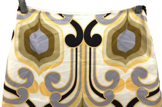 Miu Miu Silk Large Paisley Print Pencil Skirt SS 2005