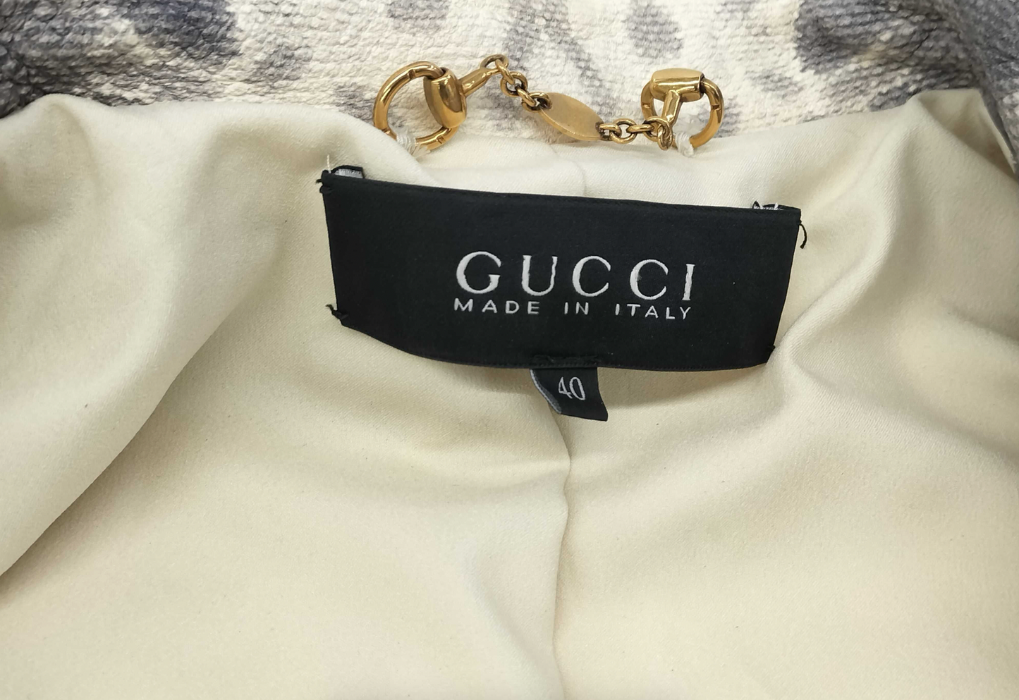 Gucci Snake Leopard Leather Rider Jacket
