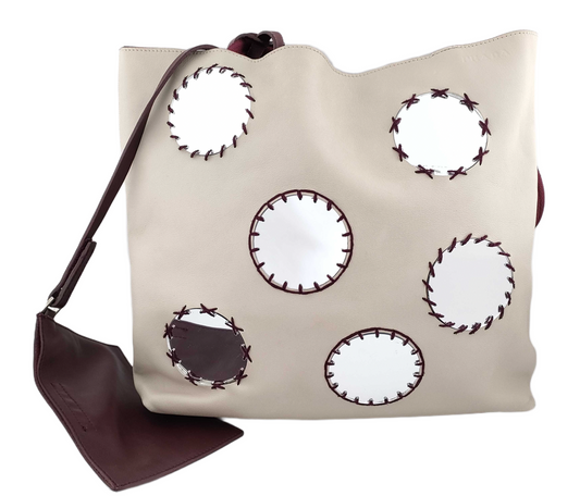 Prada Leather Mirror Tote Bag Tote Bag