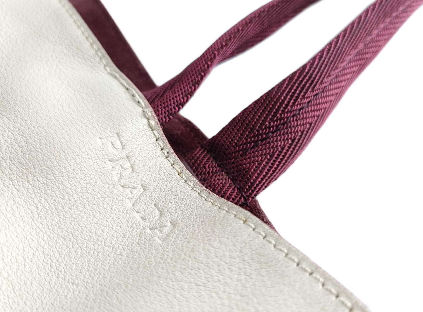 Prada Leather Mirror Tote Bag Tote Bag