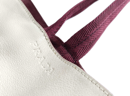 Prada Leather Mirror Tote Bag Tote Bag