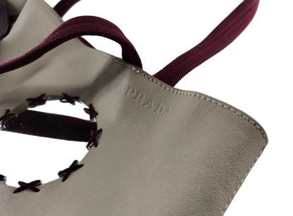 Prada Leather Mirror Tote Bag Tote Bag