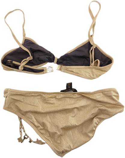 Louis Vuitton Gold S/S 2006 Bikini with Gold Charm Belt
