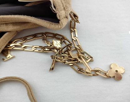 Louis Vuitton Gold S/S 2006 Bikini with Gold Charm Belt
