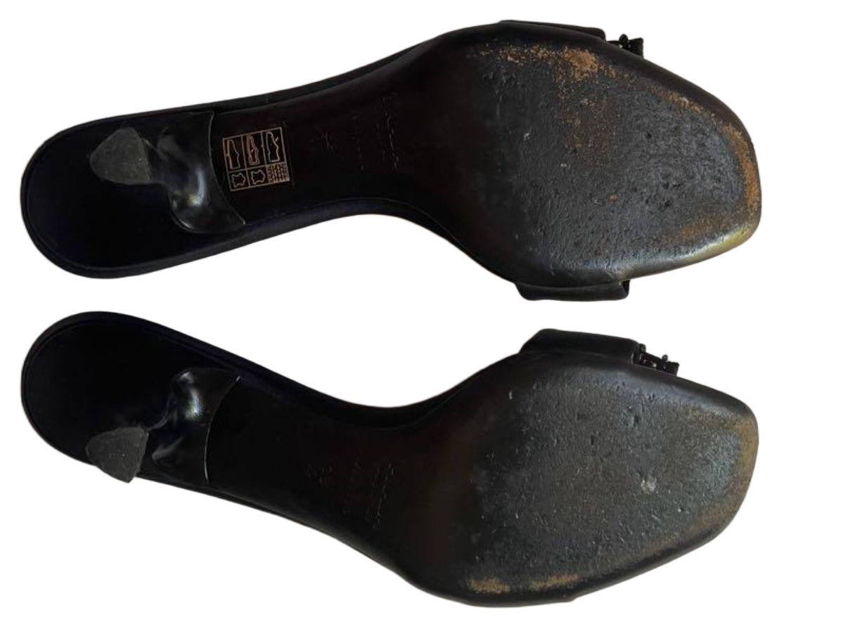 Prada Beaded Bow Sandals Sz 38.5
