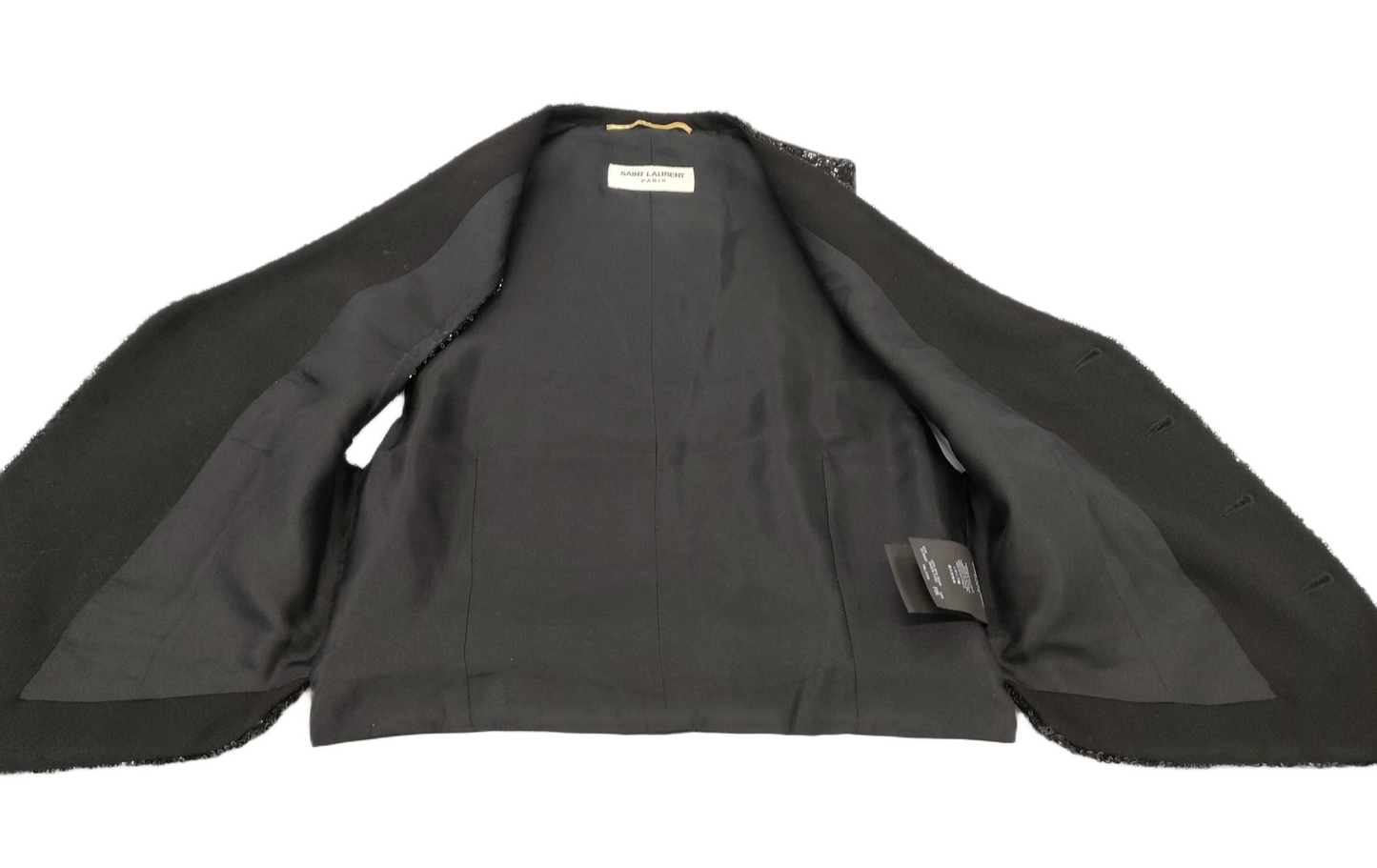 Yves Saint Laurent Sequin Black Vest XS