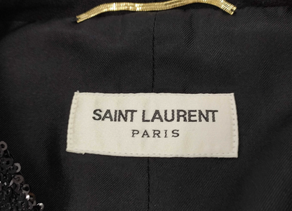 Yves Saint Laurent Sequin Black Vest XS
