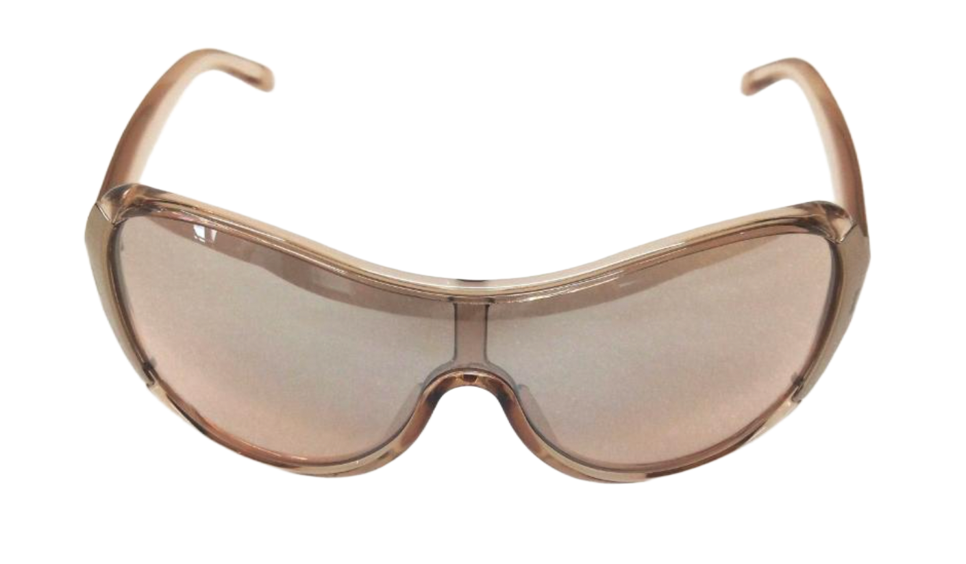 Yves Saint Laurent Brown Oversized Aviator Sunglasses w Case