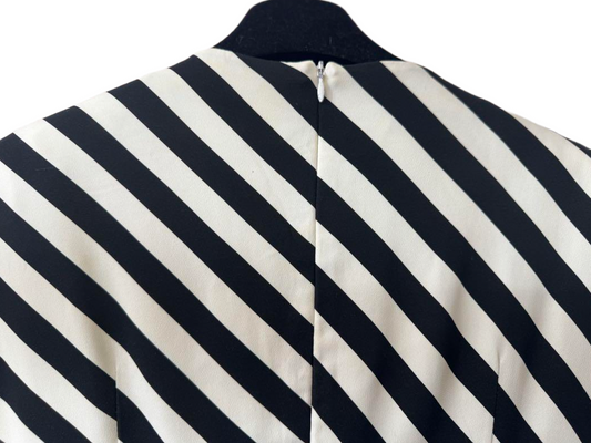 Dries Van Noten Striped Sless Strong Shoulder Top