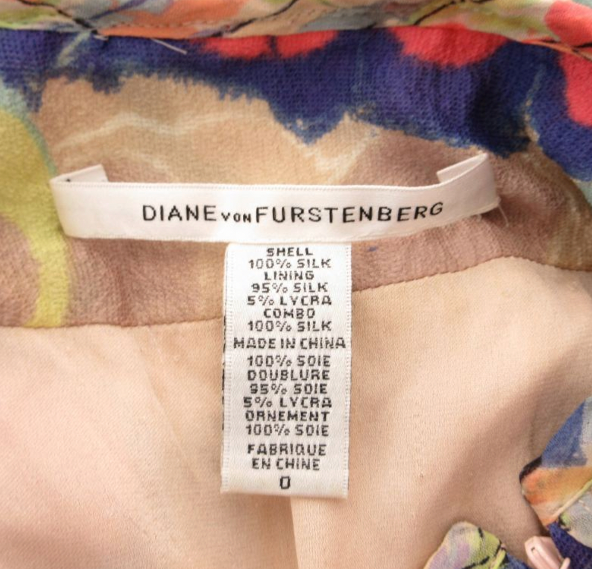 Diane von Furstenberg silk Tie Dye abstract snake ruffle mini skirt