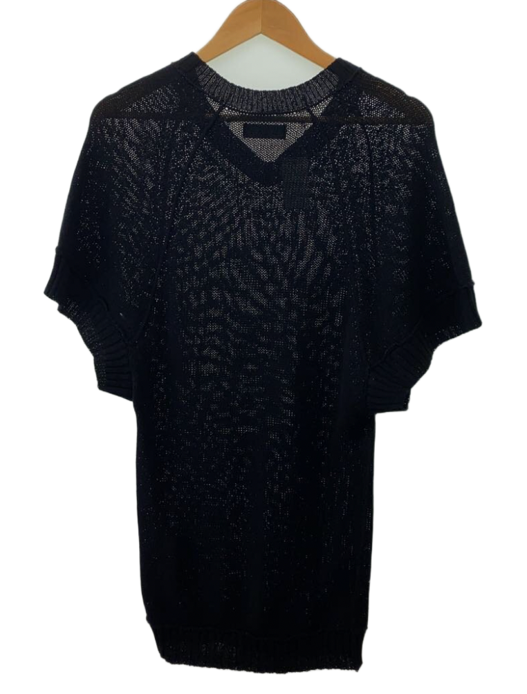 Y's Yohji Yamamoto Cotton V Neck Knit SS Dress