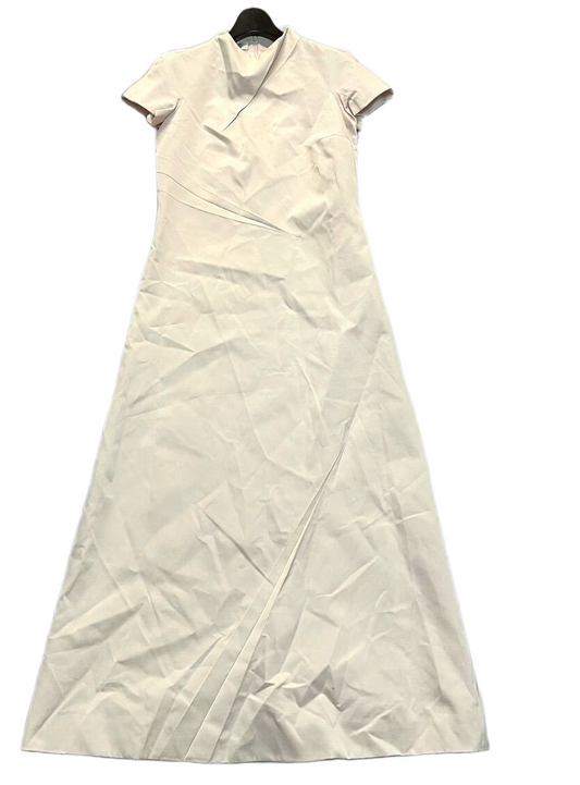 Lanvin 100% Silk SS Cowl Neck Midi Dress