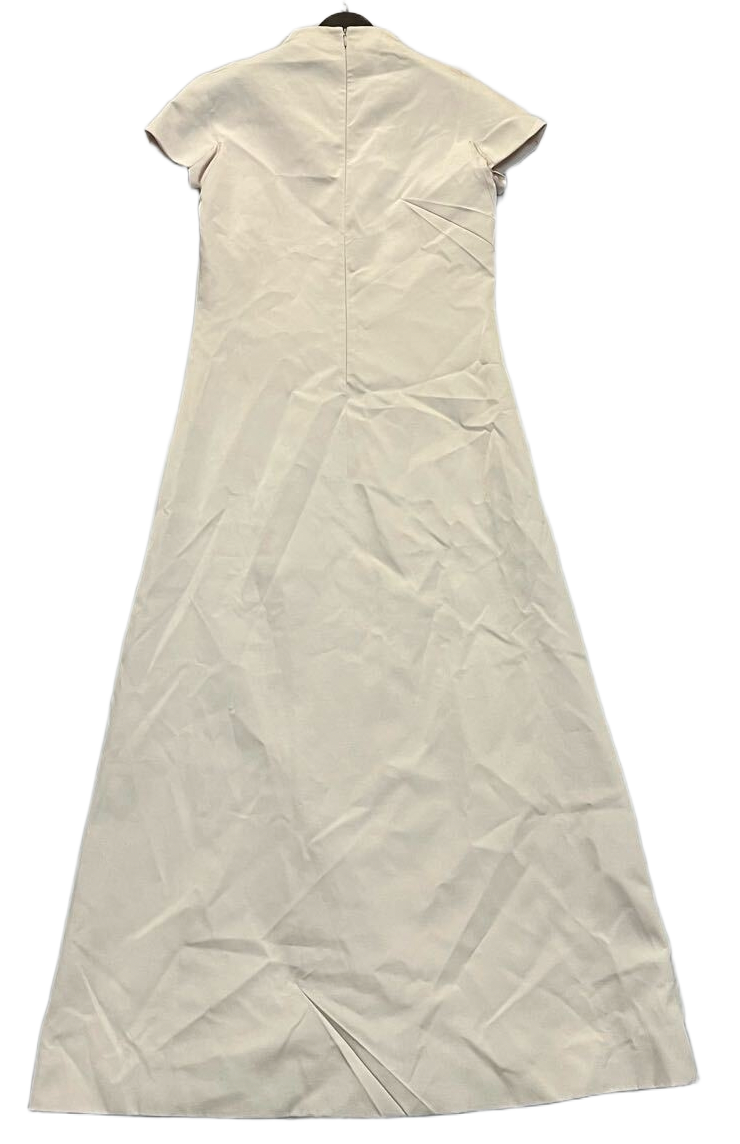 Lanvin 100% Silk SS Cowl Neck Midi Dress
